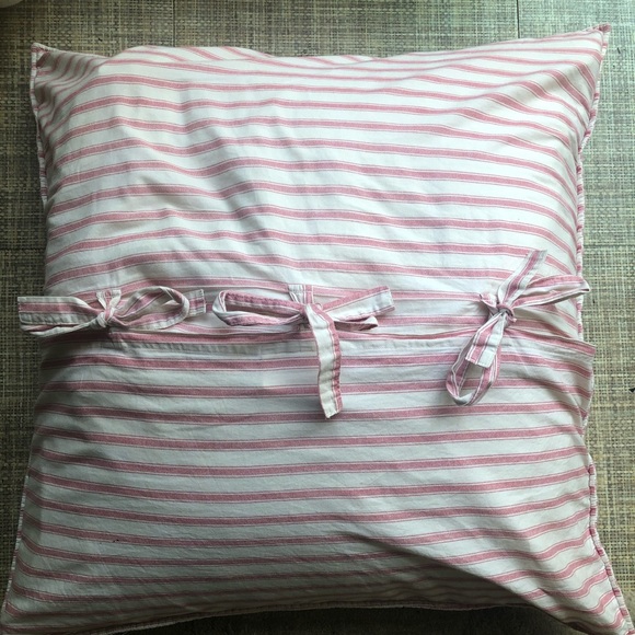 Black and White Ticking Euro Pillow